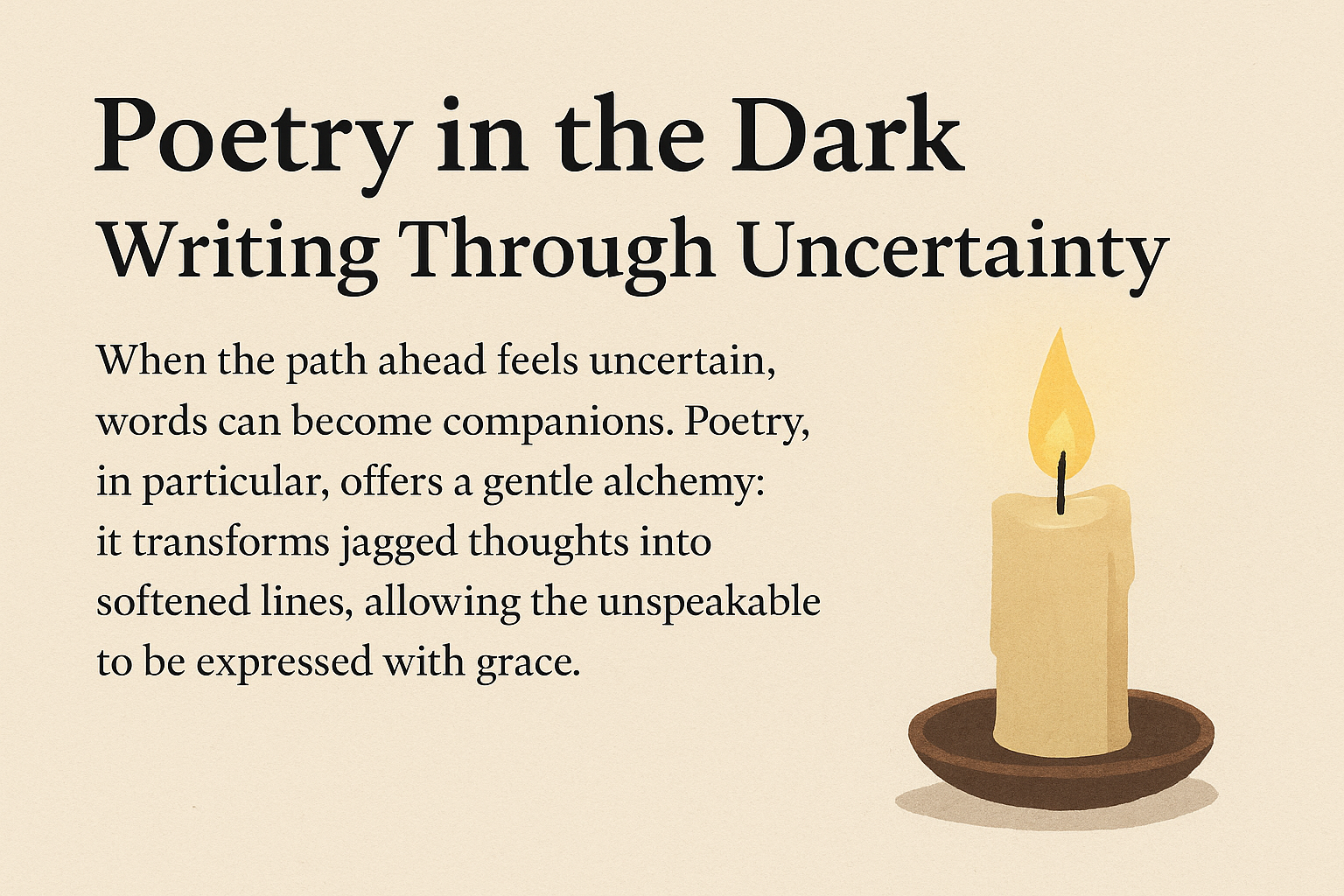 Poetry in The Dark