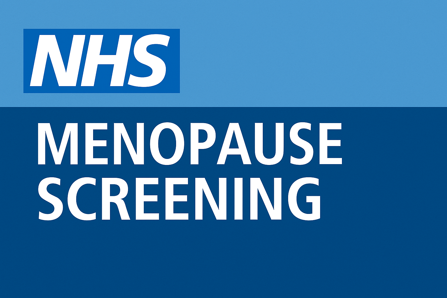 NHS Menopause Screening